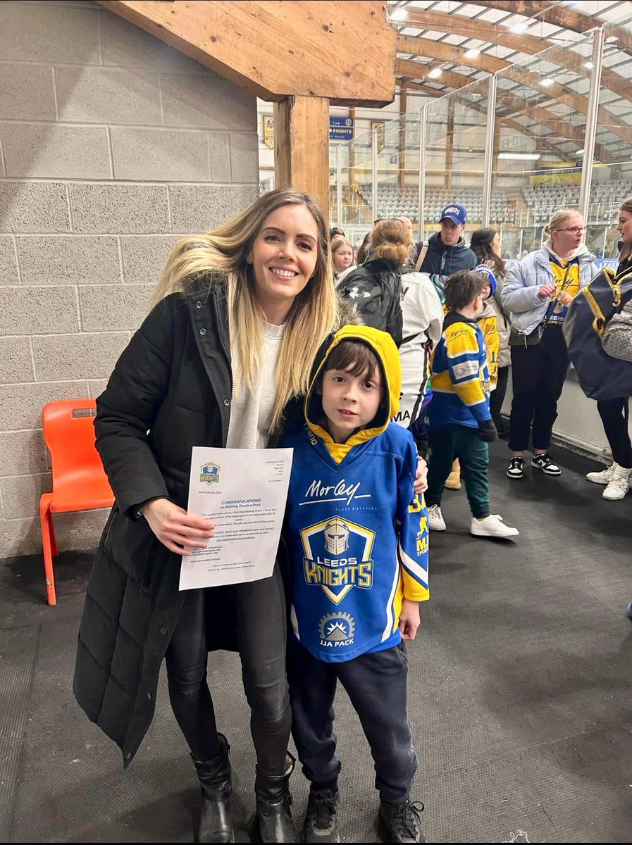 MF03TER's tweet photo. @Leedsknights Only if your stepson Will also wins Chuck a Puck! 💥 https://t.co/lIWcEldbjl
