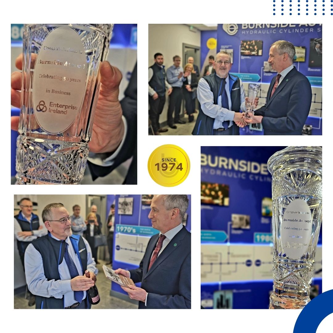 Last Friday, we were delighted to welcome Enterprise Ireland CEO Mr Leo Clancy and his team. They paid a visit to our company here in Tullow and our sister companies Kelly Precision &amp; PB Machine Tech in recognition of our 50th Anniversary.