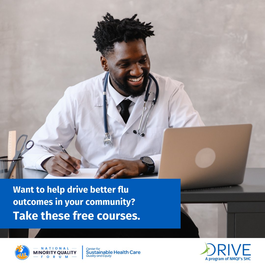 NMQF's tweet photo. Communities of color are disproportionately affected by influenza.
Our DRIVE program is working to combat disparities.
Want to help? Take our free flu training. https://t.co/7sGtx7PRzj #DRIVEFlu https://t.co/5ISveJpCFm