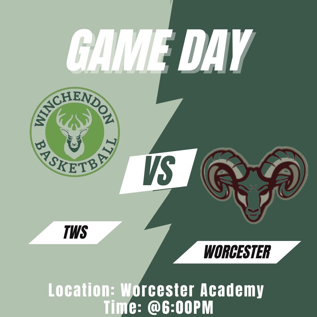 LAST GAME ON THE ROAD! 

GAME DAY 🤍

🆚 Worcester Academy 

📍 Worcester Academy 

⏰ 6 PM 

🎥 TBA