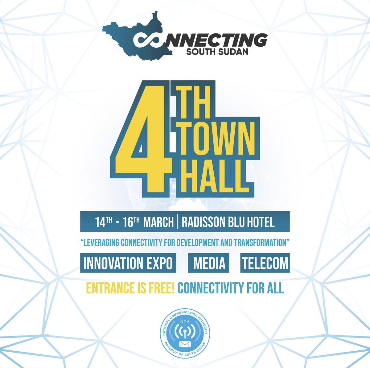 Is @NcaSsd ready for my new project during this year’s #TownHall.

I will not relax as I will be spending my first week of the month in Windhoek Namibia 🇳🇦 

Yes DG <a href="/AdokGai/">N Adok Gai</a> , am coming stronger this time! 💪🏿 😊

#ConnectingSouthSudan