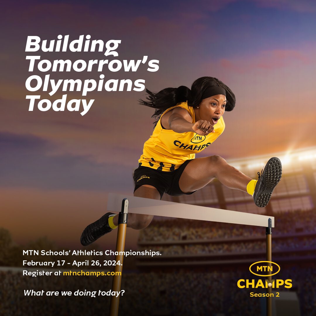 Calling all young athletes! 🏃‍♀️🏃 Are you ready to join the ranks of future Olympians in track & field? MTN Champs is back and bigger! This is your chance to compete and join the MTN Champs Academy. Register now >> mtnchamps.com #MTNChamps2 #ThisIsAthletics