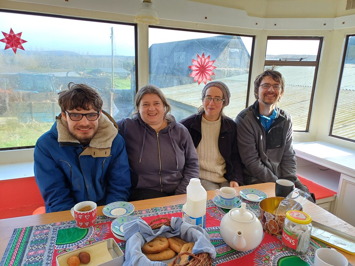 Welcome to our newest Social Farmers in Co. Kilkenny, Jerpoint to be exact. Marijke, Cornelia and Ward were warming up with some homemade tea and treats (even though it is lent) with Luka helping out. Looking forward to the new calves arriving soon.