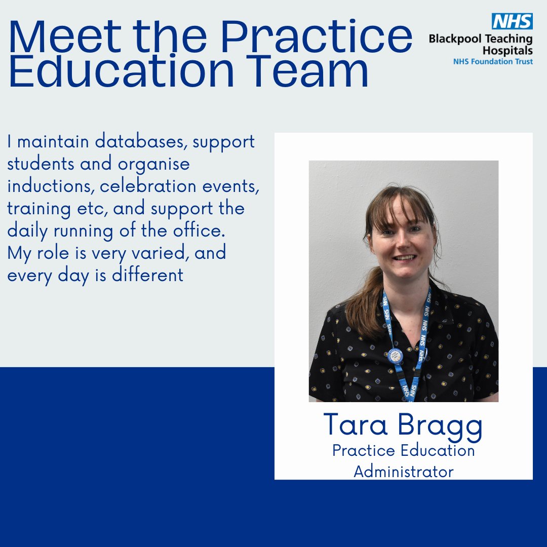 As a Practice Education Administrator part of what Tara enjoys about the role is the variety in the workstreams. #FabFeb #PracticeEducation