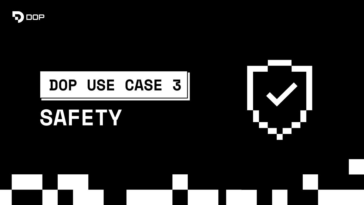 Tainted crypto assets can block withdrawals and trap funds. DOP uses "smart bouncers" to keep its ecosystem clean and users safe.

Read our latest use case to understand how DOP leverages advanced tools to let you control data while avoiding shady transactions: