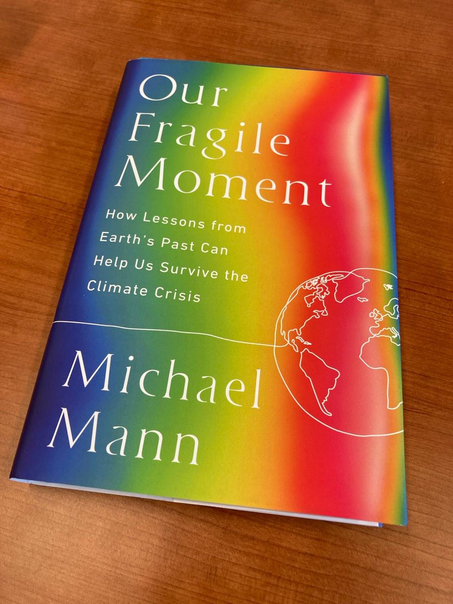 #OurFragileMoment @MichaelEMann published just in time for our class on past climate changes @UAM_Madrid ... highly recommended reading even if you´re not taking our course!

4th week done... now on to impact and the energy transition! 🙏