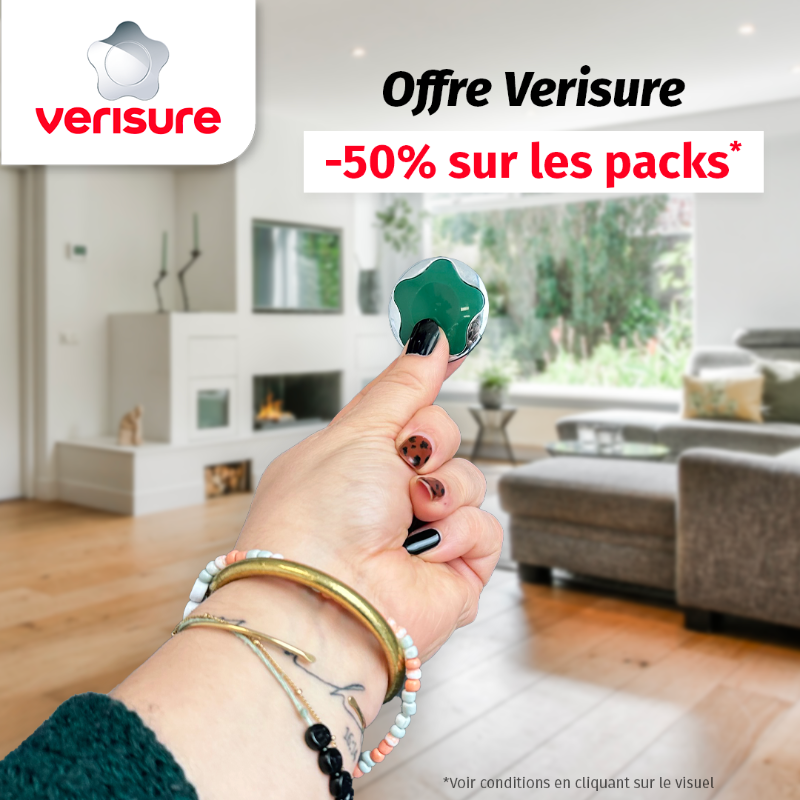VerisureFrance's tweet photo. 🛡🏠 Pour toute installation de l'alarme Verisure, profitez du pack à -50% jusqu'au 4 août. N'attendez plus !