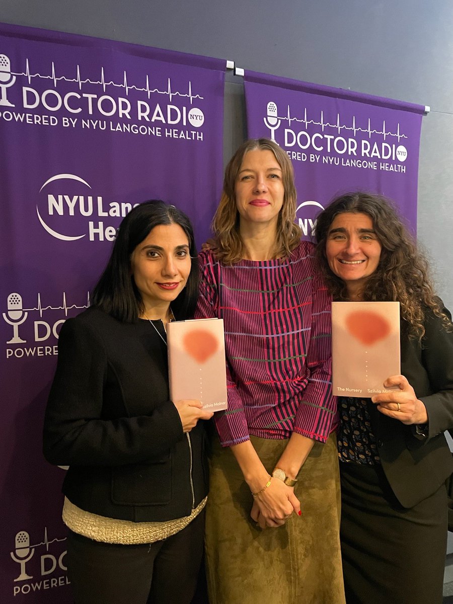 Book Club is coming up at 10 AM EST. @KHochmanMD & @dilshadmarolia are talking with author @szilmolnar about her book on motherhood and postpartum depression, The Nursery.