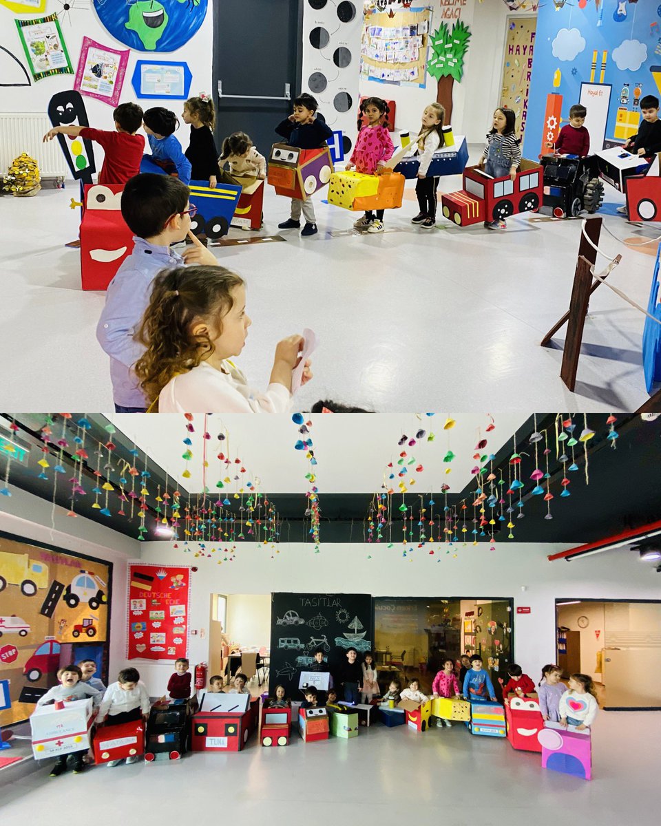 Öğrencilerimiz kendilerinin tasarladığı araçlarla, keyifli bir yolculuğa çıktı 🚗 ✈️🛳️  Yolculuğumuzda trafik levhalarını inceledik, trafik kuralları hakkında konuştuk 🚔🚦 🚧 
<a href="/burcinertik/">Burçin Ertik</a> 
<a href="/BkOmerli/">BK Ömerli Kampüsü</a> 
<a href="/mturanoznacar/">Mehmet Turan ÖZNACAR</a>