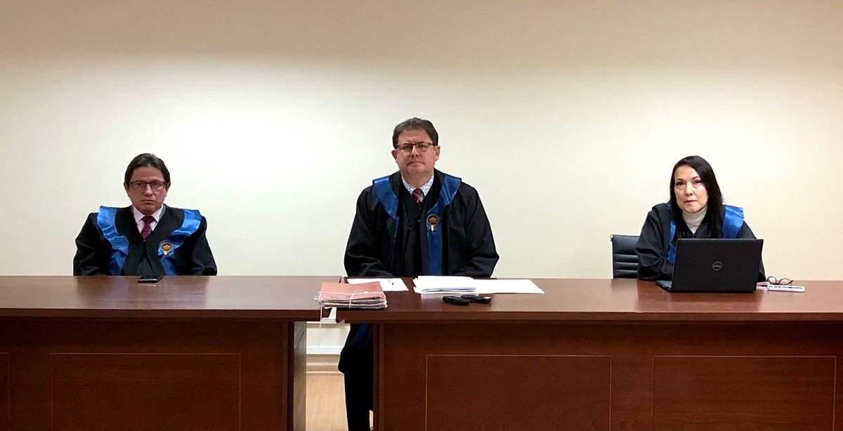 🔵#SalaFamiliaCNJ| Dr. Carlos Pazos (ponente), Dra. Mónica Heredia y Dr. Pablo Loayza instalan audiencia.