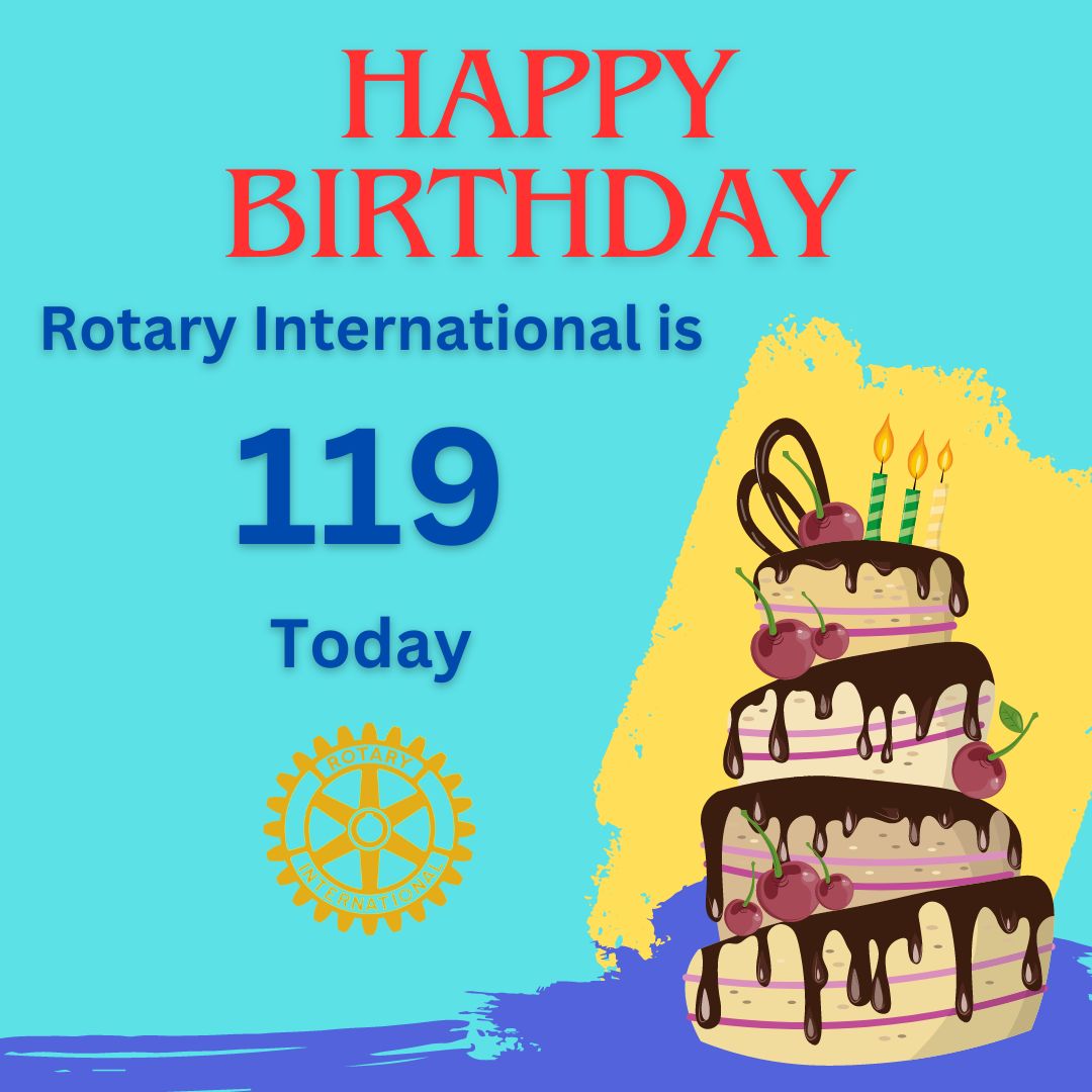This day in 1905 Rotary was founded by Paul Harris an attorney in Chicago . There are now 1.4 million Rotarians worldwide