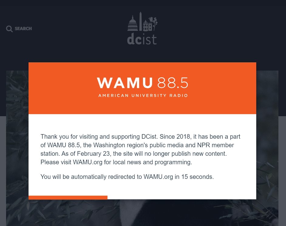 I have literally never hated a popup more. Some of the best people in public media are now out of work and one of the most incredible public services is offline.