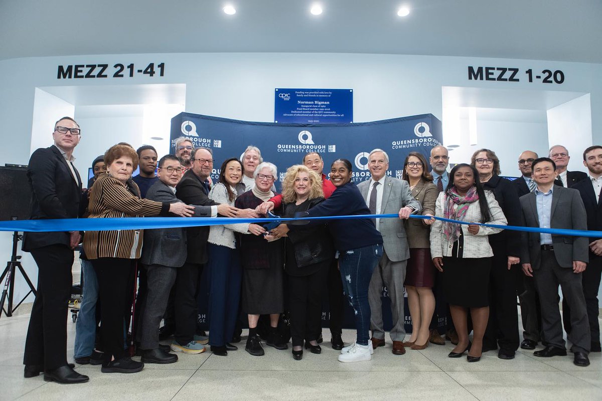 Well, it’s official – we’ve cut the ribbon. Come see a show at QPAC – you won’t be disappointed! visitQPAC.org #LiveEntertainment #SupportTheArts @ItsInQueens @QueensPatch @QCC_CUNY