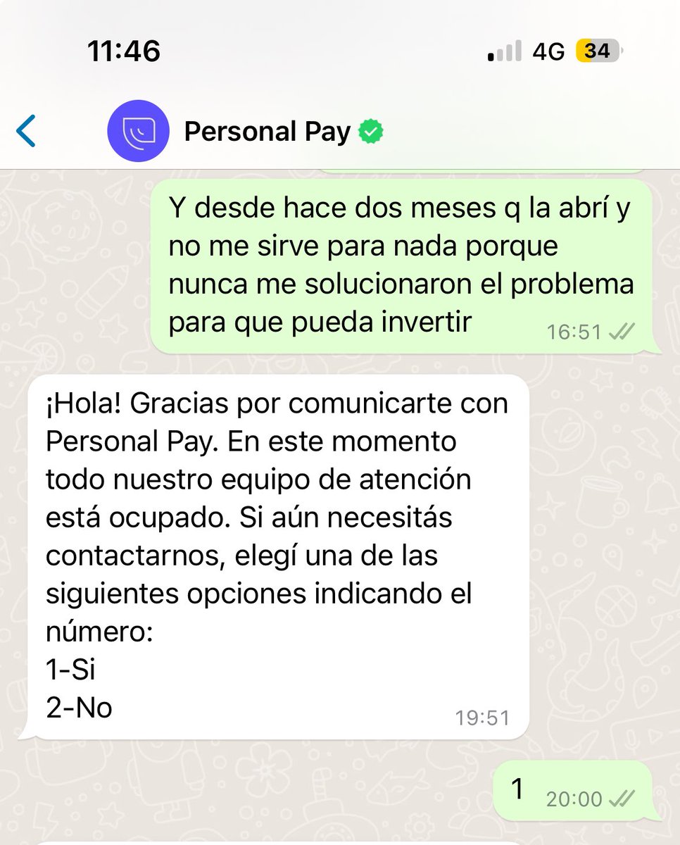 bubiluz's tweet image. Que g@archa que es #personalpay y la atención. Hace meses que no me anda la cuenta y no se hacen cargo @PersonalFlow_At @PersonalAr