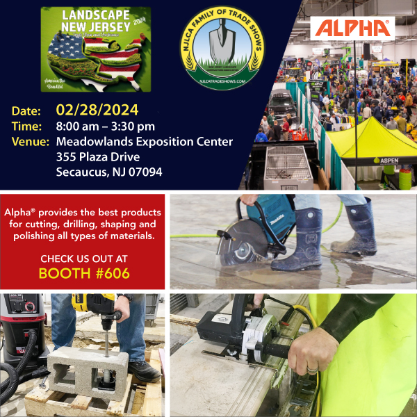 alphaprotools's tweet image. Book your calendar! Stop by to see us on February 28th at the Landscape Show at the Meadowlands Expo Center. 

#alphaprotools #alphatools #construction #hardscape #contractor