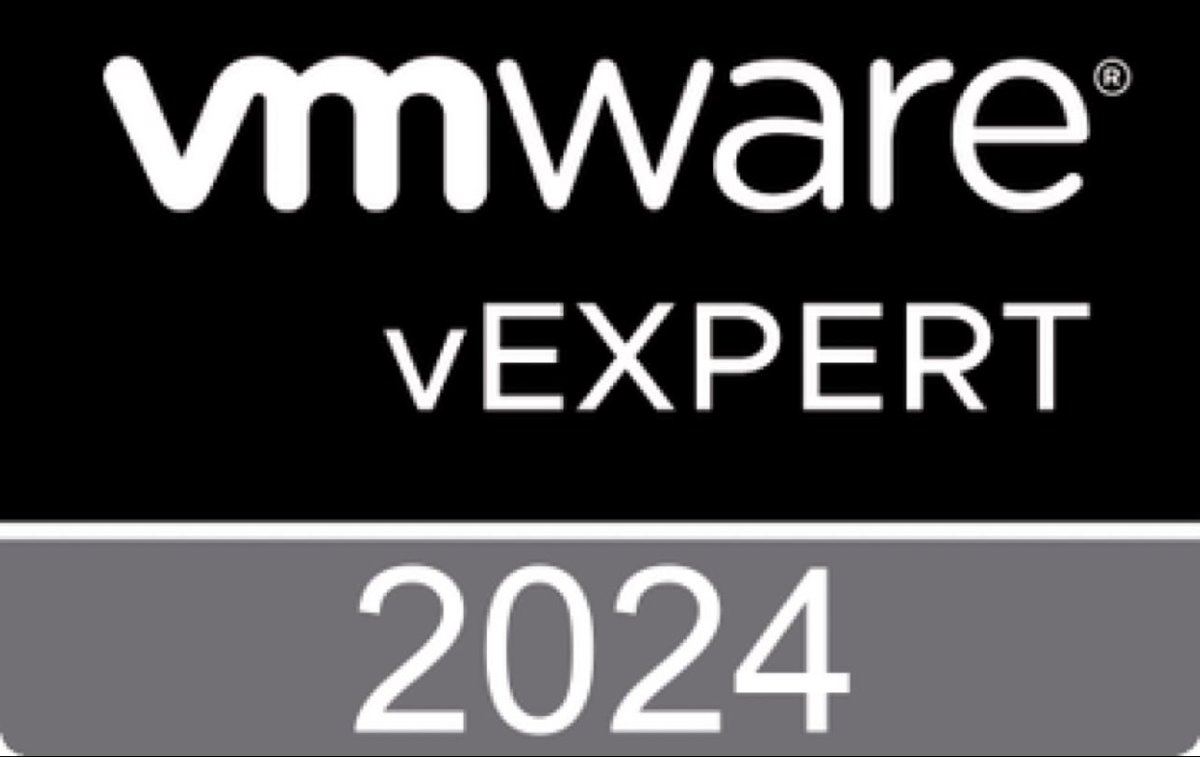 vmwarecode's tweet image. Congratulations to all the winners of the 2024 #vExpert award! Remember that if you missed out, there is a mid-year application. Let’s team up, and make your application undeniable next time! #vmwarecode #vExpert #vmware