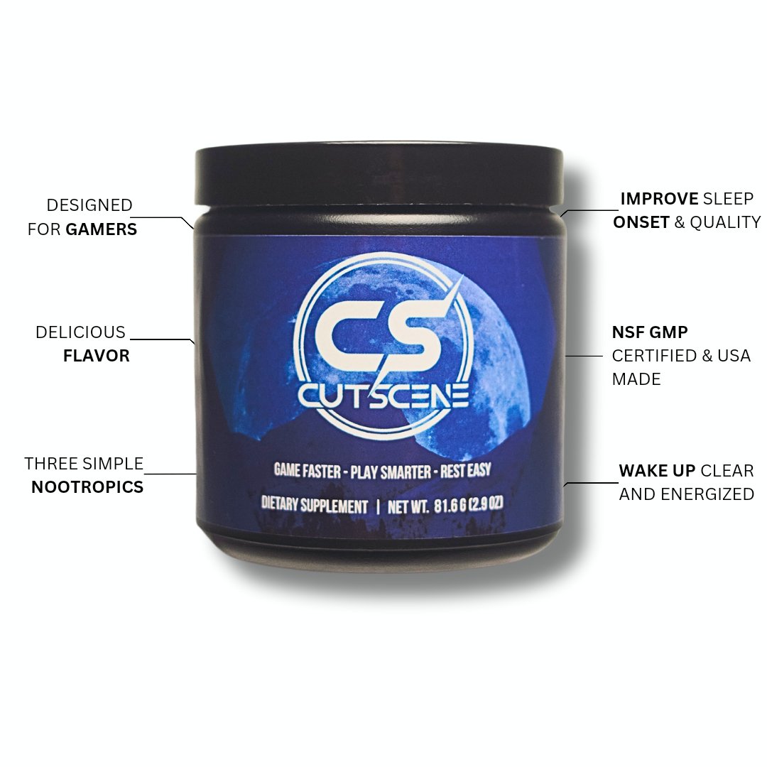 CutSceneSleep's tweet image. You're still waking up like a zombie after #gaming nights?? That's ridiculous. 
Our USA-made, sugar-free, and freaking delectable #sleep drink mix has got you covered. Seriously, why are you still letting bad sleep win?30-day money-back guarantee cuz I like U 😘. #insomnia
