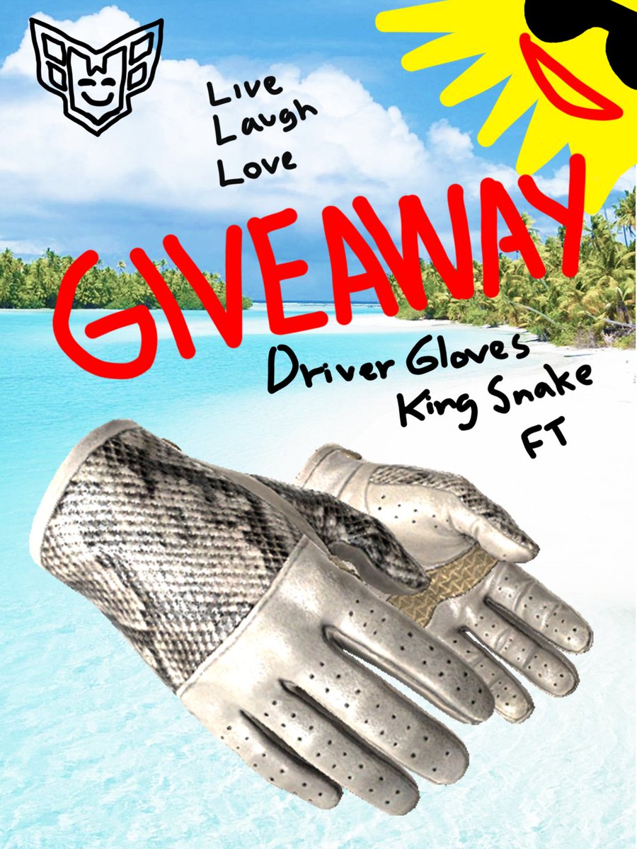 to celebrate having an amazing positive day we're giving away a pair of Driver Gloves I King Snake follow, retweet & comment your favorite emoji to enter 🙂👍