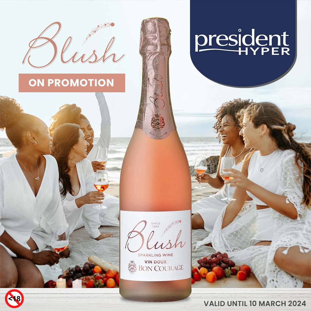 🎉𝐖𝐡𝐨𝐥𝐞𝐬𝐚𝐥𝐞 𝐌𝐨𝐧𝐭𝐡 𝐄𝐧𝐝 𝐏𝐫𝐨𝐦𝐨𝐭𝐢𝐨𝐧🎉 🍾BLUSH VIN DOUX🍾 📍President Hyper - Gauteng T's & C's Apply Valid until 10 March 2024 #boncourage #exceptionalquality #promotion #wine #blush #winepromo #sipandsave