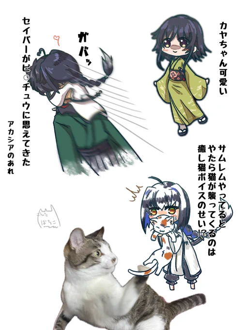サムレム中
Bボタン(ジャンプ)は封印とあいなった
酔う
くっそざっこプレイヤーの縛りプレイ

猫の襲いくる原因が判明した
今回あんま進んでない
#FateSR #FateSR_Art 