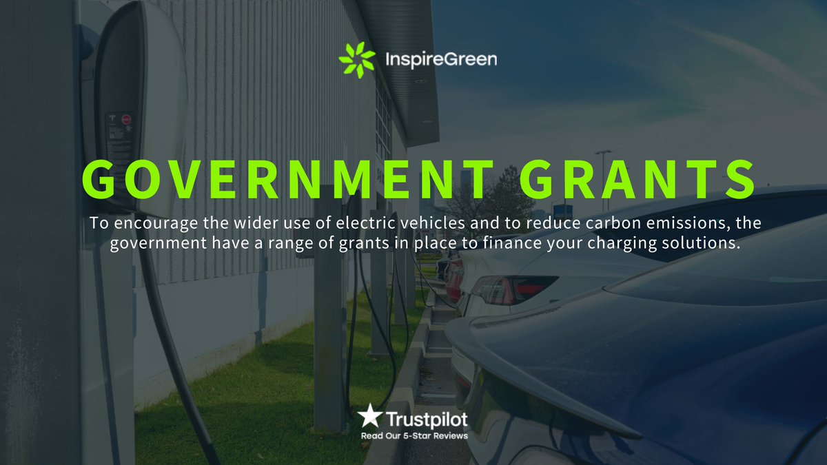 #GovernmentGrants for #EVChargers

To encourage the wider use of electric vehicles and to reduce carbon emissions, the government have a range of grants in place to finance your charging solutions.

Get in touch to find out more!
📱 02922 520033
📧 hello@inspiregreen.co.uk