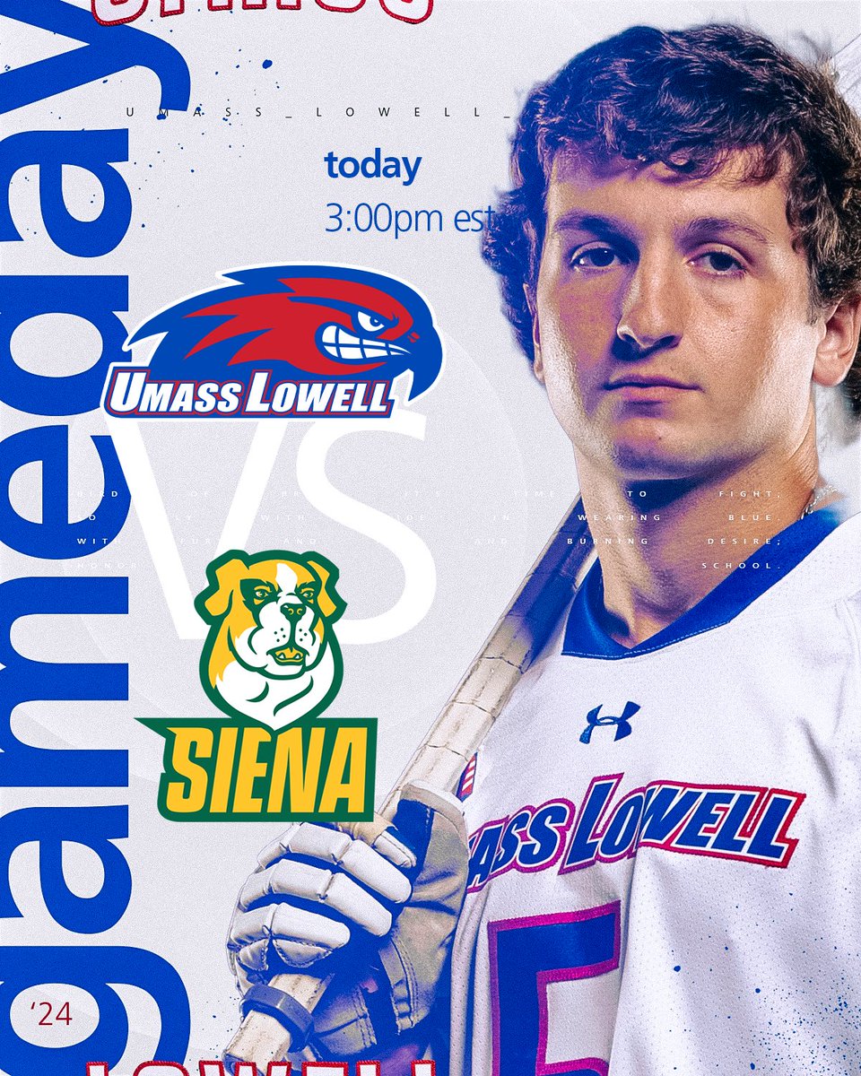 Kicking the weekend off with gameday 👊

🆚 <a href="/SienaLacrosse/">Siena Lacrosse</a>
⏰ 3:00 p.m.
📍 Cushing Field
🖥️ es.pn/3OUFArH
🖥️ bit.ly/49pC9Br (INT'L)
📈 bit.ly/3qKKSqu

#UnitedInBlue | #AEMLAX
