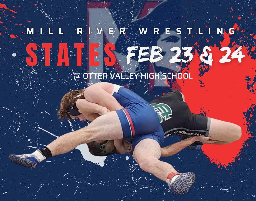 Mill River Minutemen (@mru_minutemen) on Twitter photo Good Luck to our wrestlers and coaches at states today and tomorrow at Otter Valley. <a href="/AAucoin_RH/">Adam Aucoin</a> <a href="/WrestlingOV/">OV Wrestling</a> <a href="/OVScores/">OV Athletics</a> Good Luck to our wrestlers and coaches at states today and tomorrow at Otter Valley. <a href="/AAucoin_RH/">Adam Aucoin</a> <a href="/WrestlingOV/">OV Wrestling</a> <a href="/OVScores/">OV Athletics</a>