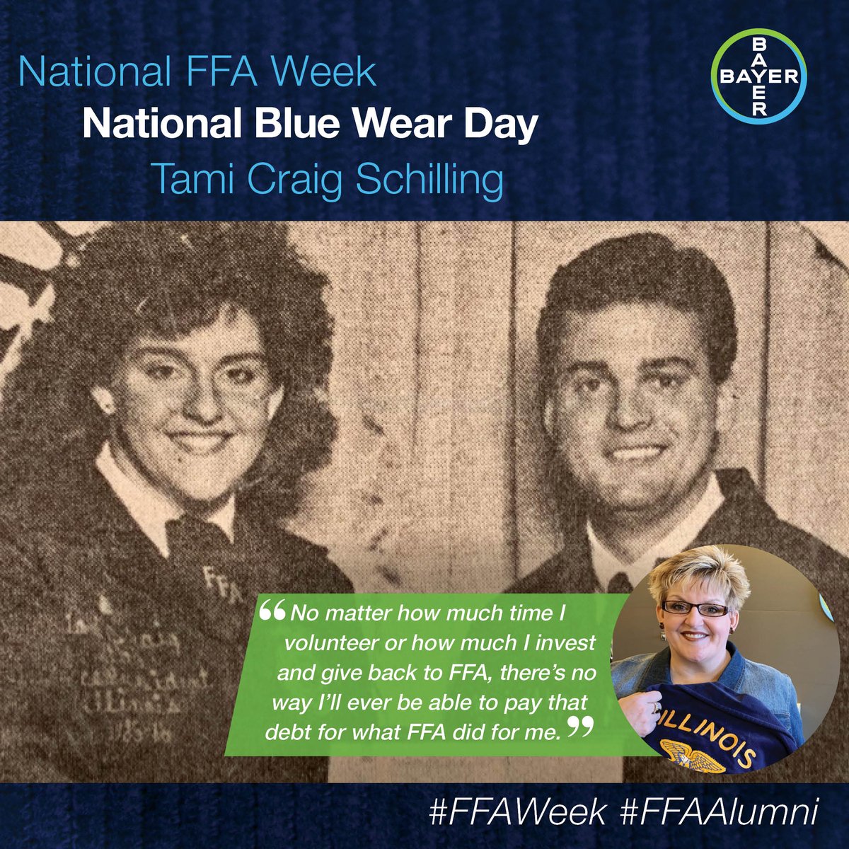 In the spirit of National Wear Blue Day & #FFAWeek, join the @NationalFFA sea of blue & share what the blue jacket means to you! #PassTheJacket