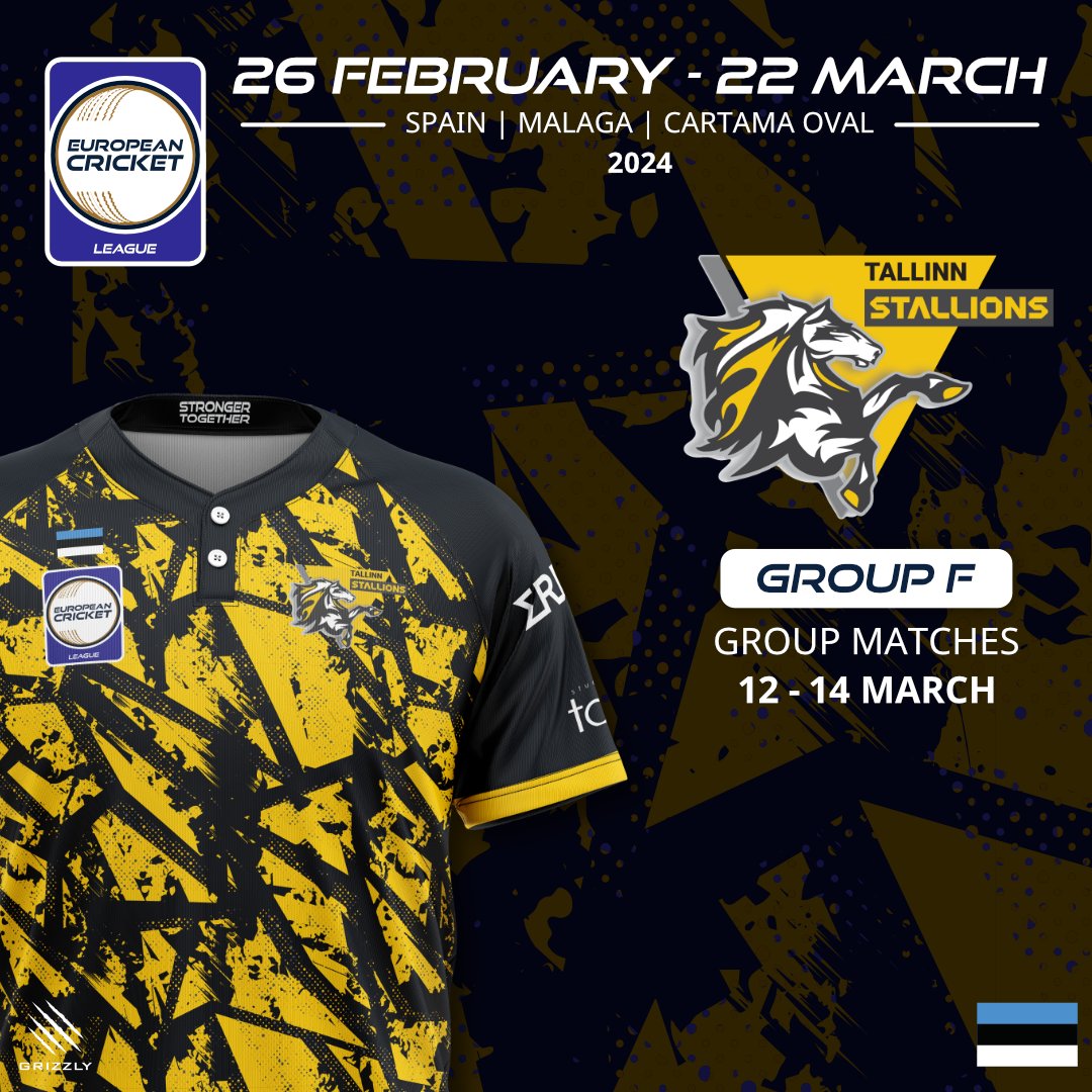 Introducing Tallinn Stallions from Estonia 🇪🇪

Tallinn Stallions gallop back into the ECL arena for their second outing! Keep an eye out for Saif Ur Rehman and Hammadullah Shinwari.

#EuropeanCricket #StrongerTogether #ECL24 <a href="/CricketEstonian/">Eesti Kriketi Liit - Estonian Cricket Association</a>