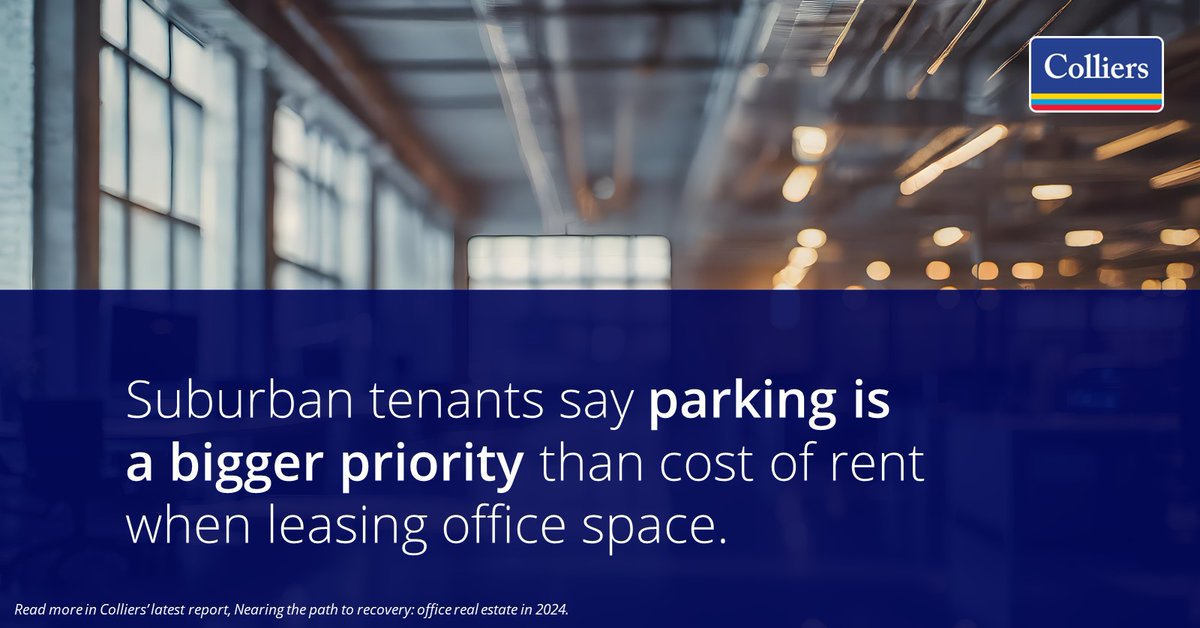 <a href="/Colliers/">Colliers</a> Real Estate Management Services speak directly with tenants to gain a deeper understanding into their real estate space needs. In the latest report “Nearing the Path to Recovery: Office Real Estate in 2024.” are some great insights. #FunFact

ow.ly/owji50QGNGB