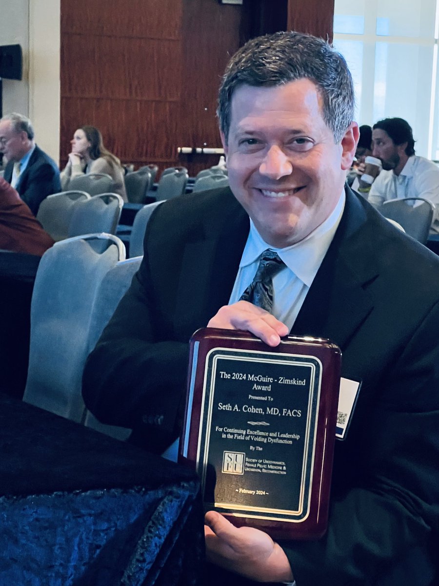 Marianna Alperin, MD/MS (@mariannaalperin) on Twitter photo Huge congratulations to <a href="/DrSCohen/">Seth Cohen</a> for receiving McGuire-Zimskind award for excellence and leadership. So well deserved! #Advocacy #WomensHealth #SUFU24 Huge congratulations to <a href="/DrSCohen/">Seth Cohen</a> for receiving McGuire-Zimskind award for excellence and leadership. So well deserved! #Advocacy #WomensHealth #SUFU24