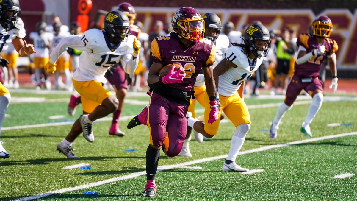 After a great visit, I’m blessed to receive my first offer from <a href="/AlverniaFB/">Alvernia Football</a> ! Thank you to <a href="/CoachLee_23/">Ej Lee</a>, <a href="/Wolves_CoachAB/">Coach Aaron Benson</a>, and the rest of the coaching staff for making me feel at home! #AGTG🙏🏾