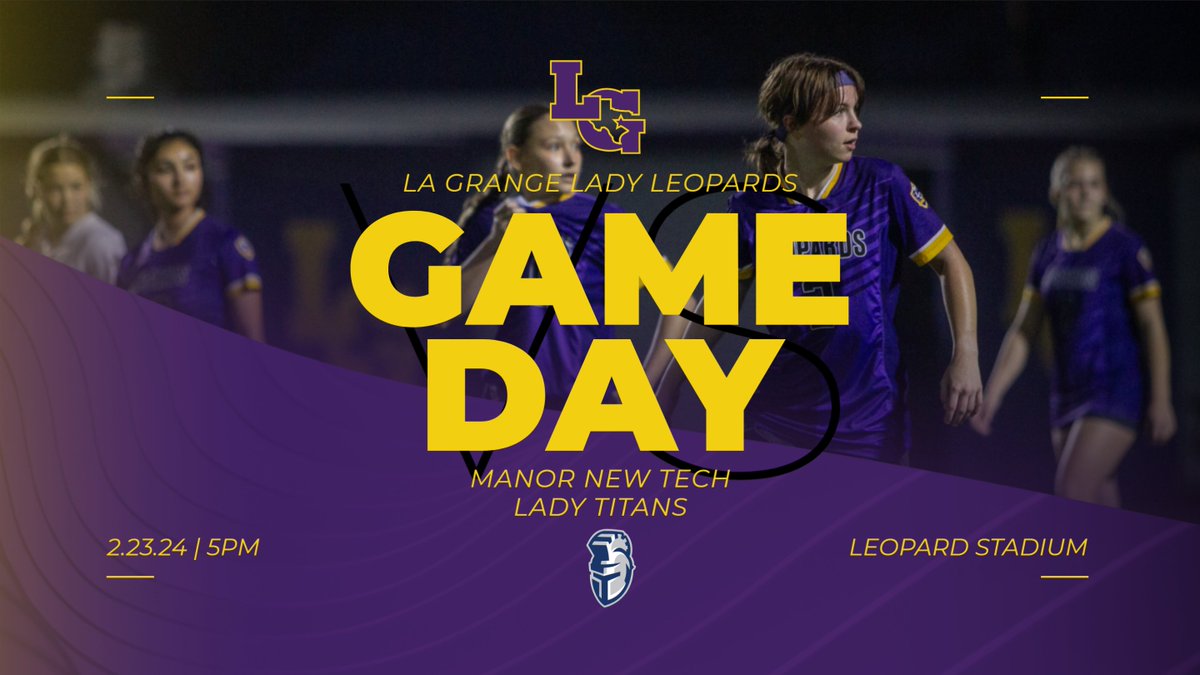 Happy Friday gameday leopard fans! Tonight your Lady Leps will take on the Lady Titans of Manor New Tech here at Leopard Stadium! There has been a slight adjustment to our schedule as our JV match has been cancelled, our varsity girls will now kick off at 5pm! #OnthePROWL