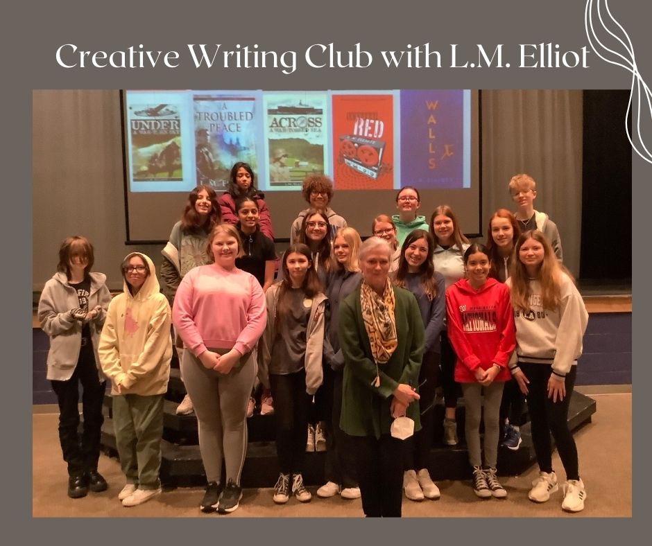 LoisHornsbyMS's tweet photo. L. M. Elliott, an award-winning and New York Times best-selling author of historical fiction novels visits Hornsby Middle School. #wearewjcc #soaringhawk #lmelliott #authorvisit https://t.co/satysh2OpE