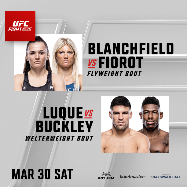 Tickets are ON SALE NOW for UFC Fight Night coming March 30th! Buy Tickets➡️ bit.ly/48xNsGm