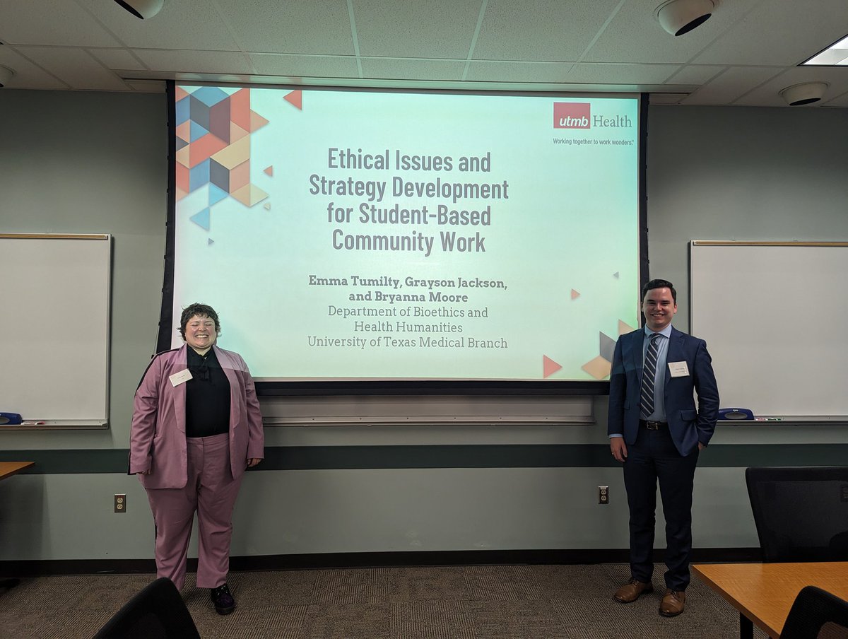 Collaborative work by @emtumilty @GraysonJackson_ @bryoethics being presented at the @utsystem Shine Academy Conference