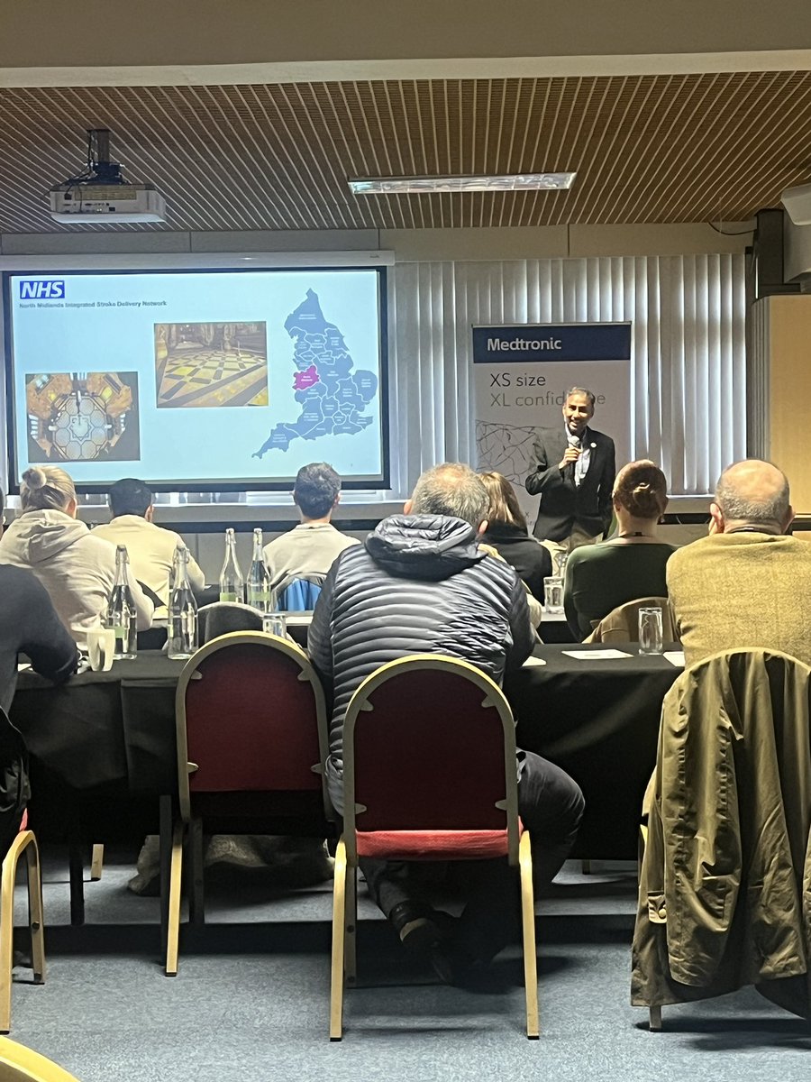 The second regional CT Training day hosted by Medtronic in under way excellent representation from trusts in the North midlands, <a href="/WM_ISDN/">West Midlands Integrated Stroke Delivery Network</a> &amp; <a href="/EastMidsISDN/">East Midlands Integrated Stroke Delivery Network</a> <a href="/strokeindira/">Indira Natarajan</a> <a href="/Sanjnayak/">Sanjeev Nayak</a>