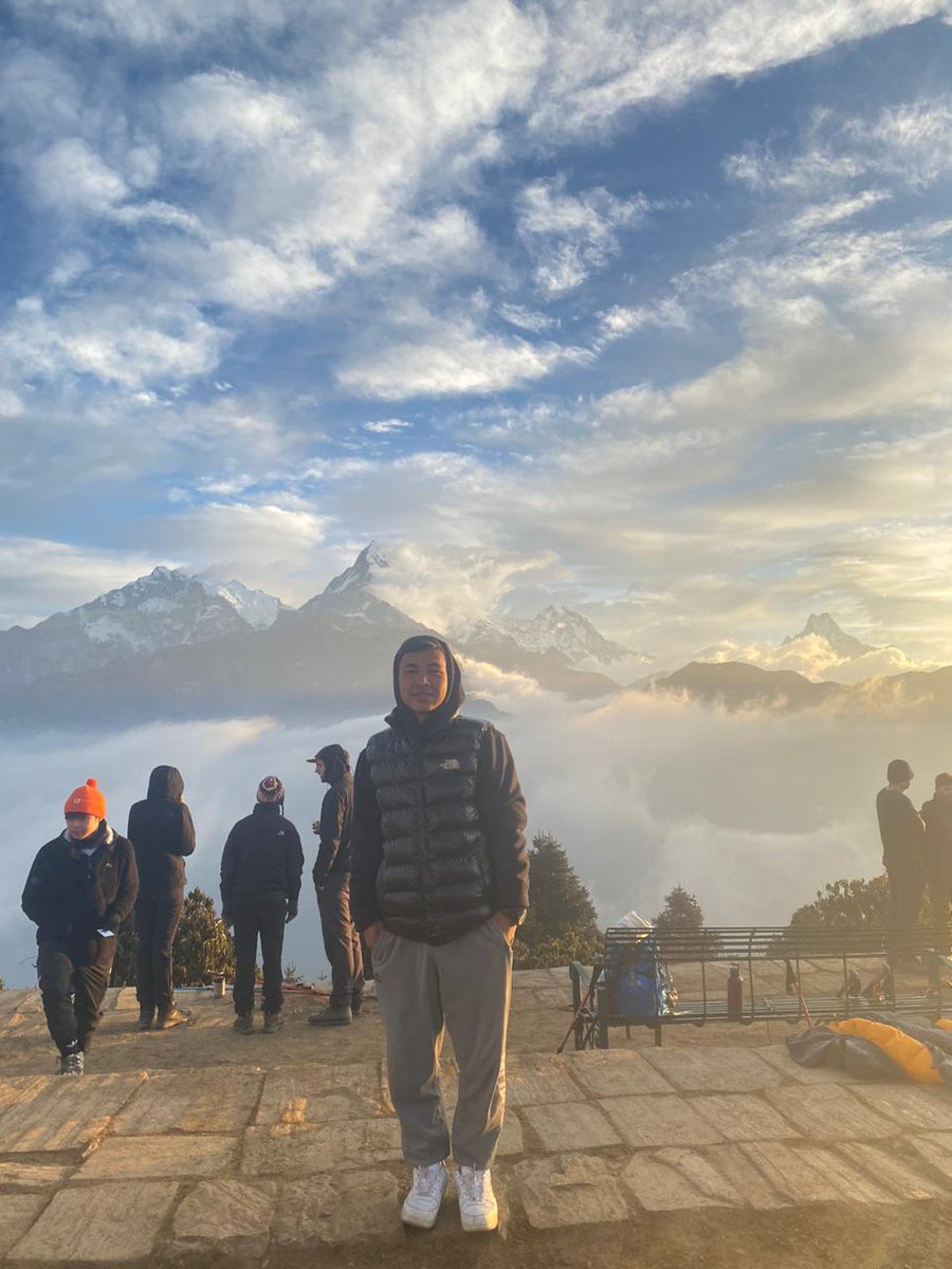 Morning view of the beautiful mountains from Poon Hill. 3210 m
#travelnepal #explorenepal #adventuresinnepal #outdoors #trekkinginnepal #hikinginnepal #mountains #himalayas #ghorepanipoonhilltrek #visitnepal2024 #nepaltreksandtour
| Booking Is Open For Coming Season |