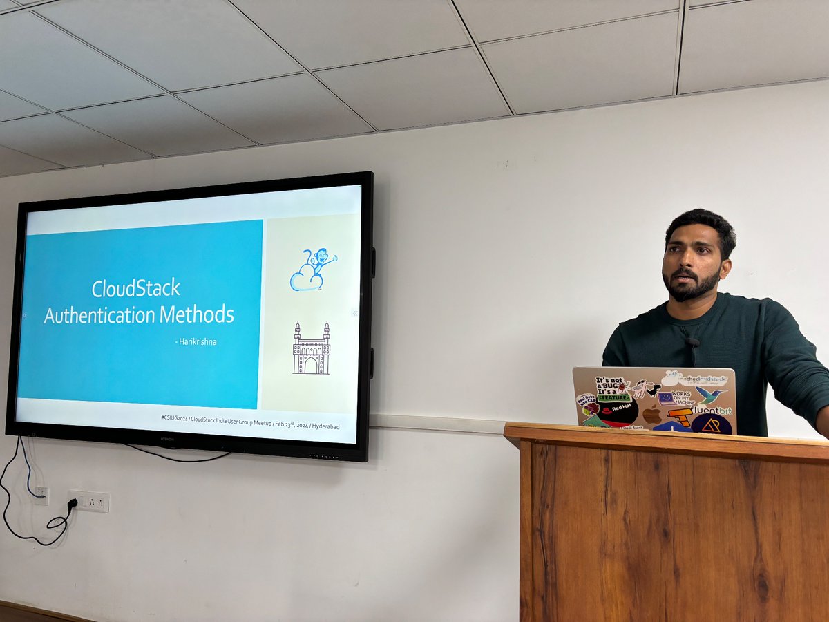 yadvrx's tweet photo. CloudStack authentication methods by @PatnalaHari #CSIUG https://t.co/05KY2rLya3