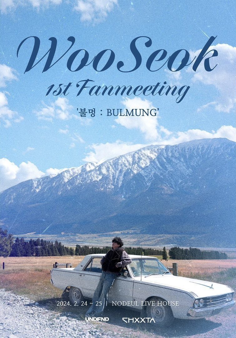 Cheecheeforhui's tweet photo. WOOSEOK SOLO DEBUT SCHEDULE 2024 

1. Feb. 24 (Sat), 6:00 PM KST
- Single Release: ‘Empty Paper’ 
- ‘Navy Blue’ Official MV Premiere
- https://t.co/U4rpFW4Un5

2. Feb. 24 (Sat), 6:00 PM KST
- 1st Fan Meeting ‘불멍: BULMUNG’
- Online streaming ticket for Day 1: https://t.co/MBvntPrri1

3. Feb. 25 (Sun), 5:00 PM KST 
- 1st Fan Meeting ‘불멍: BULMUNG’
- Online streaming ticket for Day 2: https://t.co/UzEwOfPJhC

4. Mar. 1 (Fri), 2:00 PM & 6:30 PM JST 
- 2024 Japan Fan Meeting & Concert  ‘BULMUNG’ (Osaka) 

5. Mar. 3 (Sun) 2:00 PM & 6:30 PM JST 
- 2024 Japan Fan Meeting & Concert ‘BULMUNG’ (Osaka)

6. Mar. 14 (Th), 3:00 PM & 7:30 PM JST 
- 2024 Japan Fan Meeting & Concert ‘BULMUNG’ (Tokyo) 

7. Mar. 15 (Fri), 7:00 PM JST 
- 2024 Japan Concert ‘BULMUNG’ (Tokyo) 

I’ll also use this as a thread for Wooseok’s additional engagements & other contents that will be released during this promotion period :) Let’s go, Wooseok! :) 

Pentagon Schedule (Google Calendar ver.) - https://t.co/hdCBY2BBsQ

#우석 #ウソク #펜타곤 #ペンタゴン  #PENTAGON