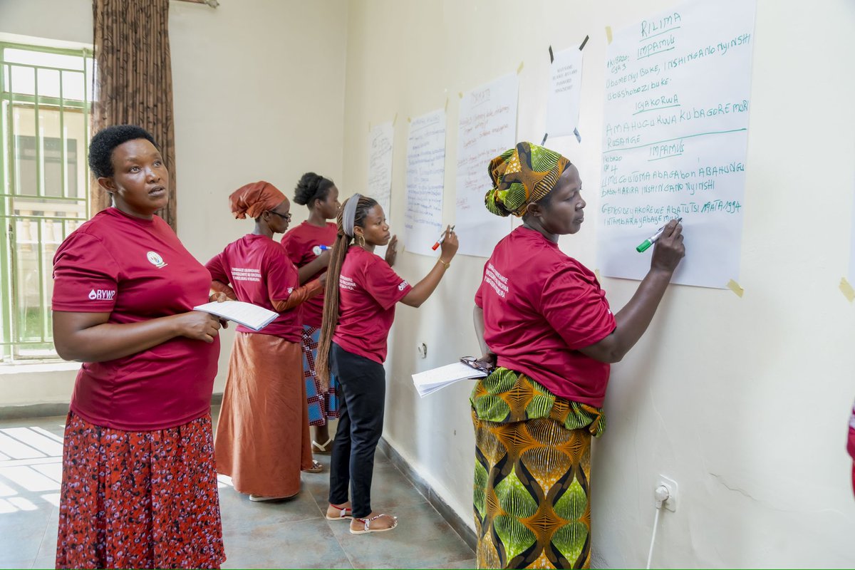 ywprwanda's tweet photo. Wrapping up our WASH governance and climate resilience training for women in Bugesera District. Today, we delve into reasons behind the underrepresentation of women in WASH governance and explore actionable solutions. @WateraidRwanda @BugeseraDistr https://t.co/l2J2UqBhsn