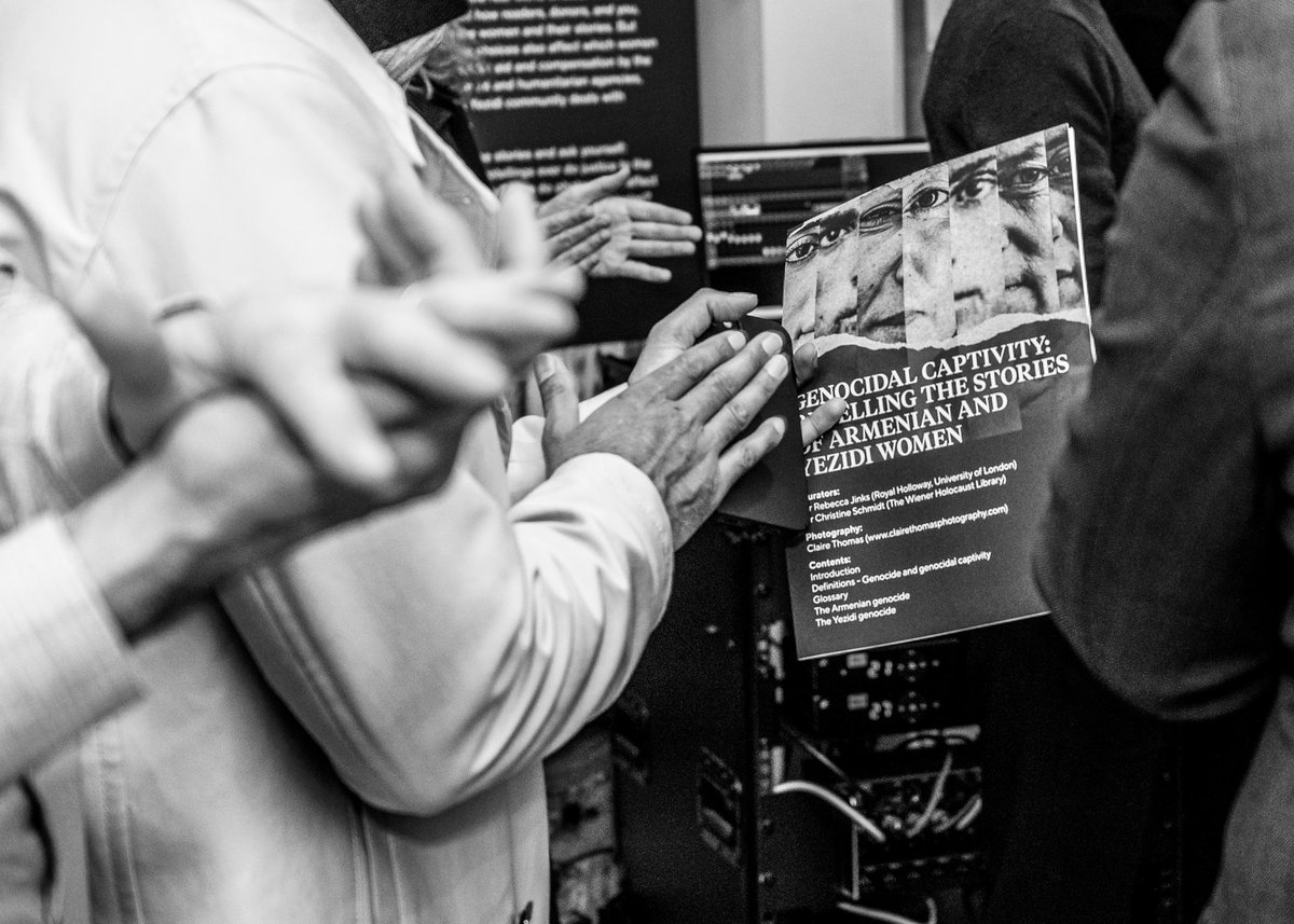 Thank you to all those who attended our exhibition launch for 'Genocidal Captivity: Re-telling the stories of Armenian and Yezidi Women'. It was great to hear from curator Dr Becky Jinks and our guest speakers, Nouritza Matossian and Ewelina Ochab.