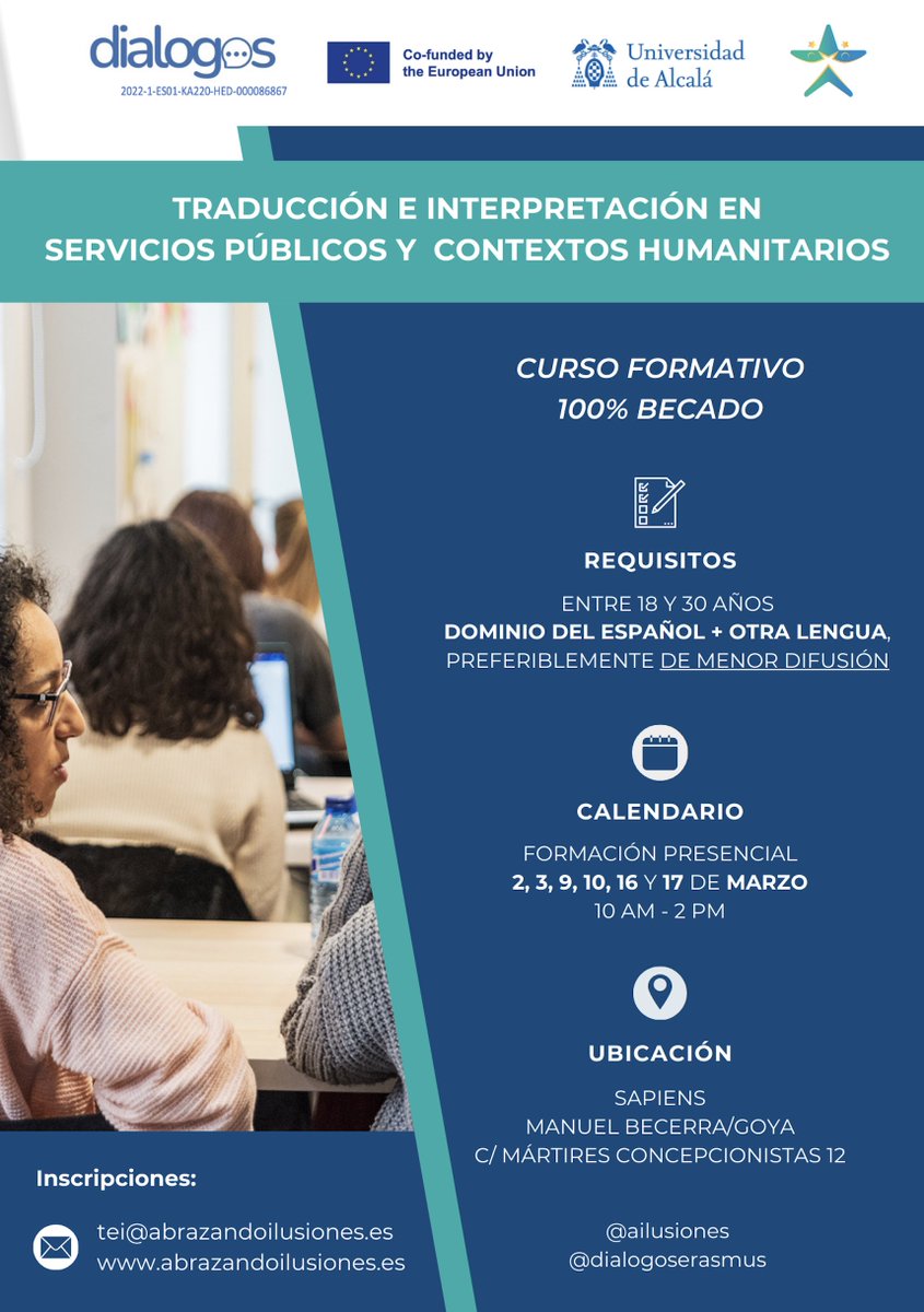 The DIALOGOS pilot course is almost ready to start.... We are very excited! <a href="/PaolaSeremetis/">Paola Sophia Seremetis</a> <a href="/ElpidaLoupaki/">Elpida Loupaki</a> <a href="/Delmartrad/">María del Mar</a> <a href="/intercomsalud/">Intercomsalud</a> <a href="/AFIPTISP1/">AFIPTISP</a> <a href="/abrazailusiones/">Fundación Abrazando Ilusiones</a>