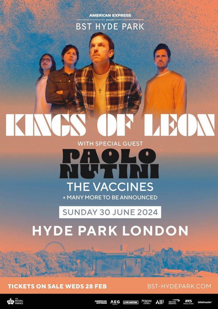 Is this the biggest year yet for @BSTHydePark? Now they have announced @KingsofLeon as headliners, supported by The Vaccines and Paolo Nuntini... buff.ly/3uG3zUz