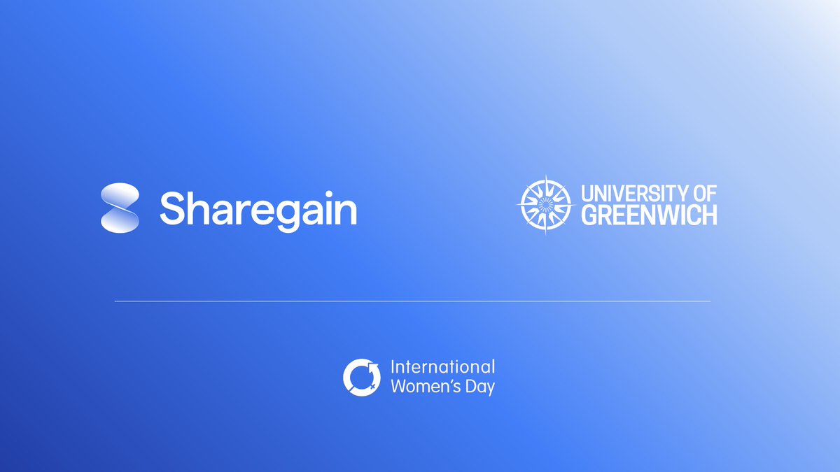 Ahead of international women’s day, we're excited to join forces with the University of Greenwich!

On 6 March, 5 of our superstar #womenatsharegain will be sharing their unique career journeys and what led them to a career in fintech💜

#IWD2024 #Womeninfintech #InspireInclusion