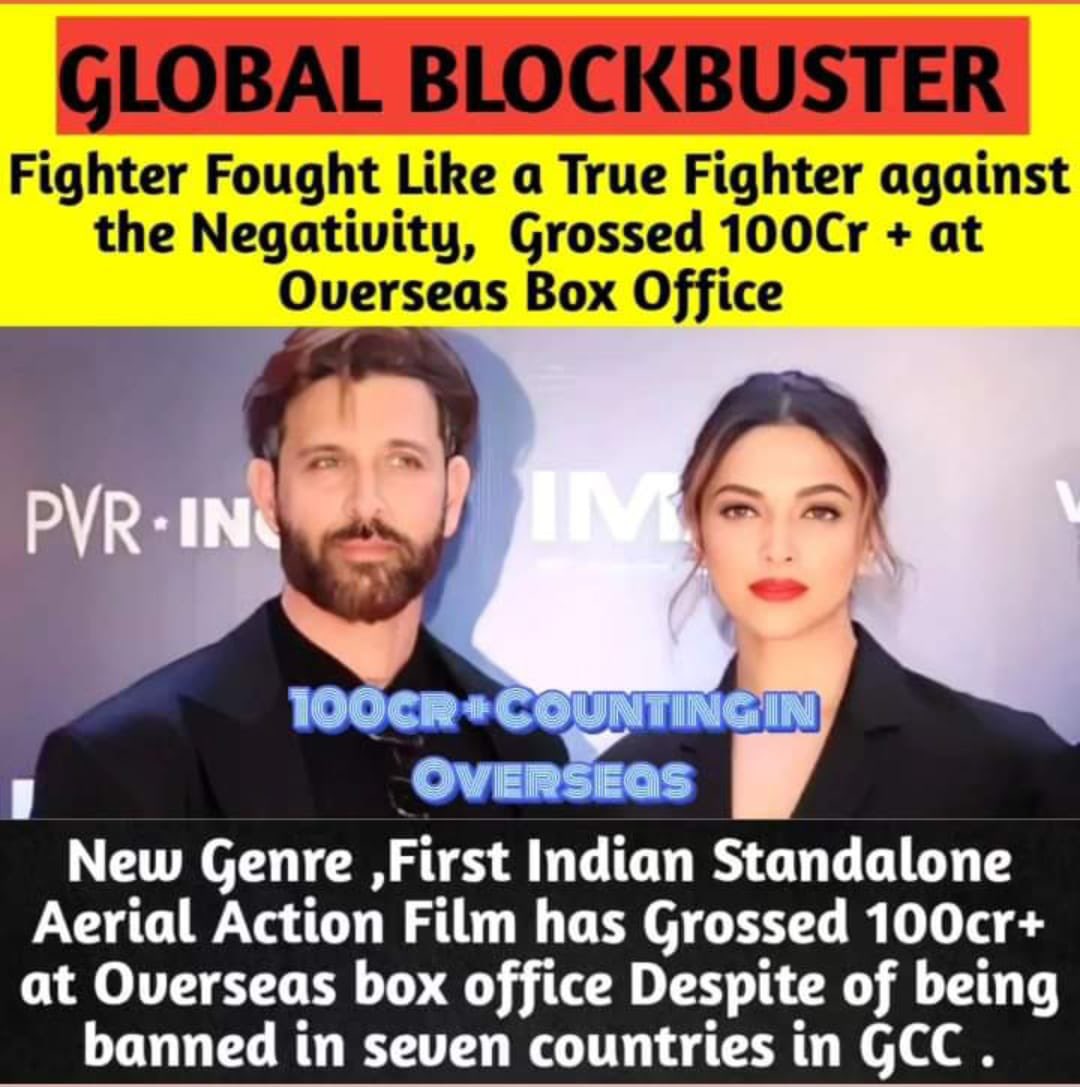 Fighter - THE GLOBAL BLOCKBUSTER ❤️🔥💥
End of discussion 🙌😎
#HrithikRoshan #FighterBlockbuster #fighter #FighterMovie