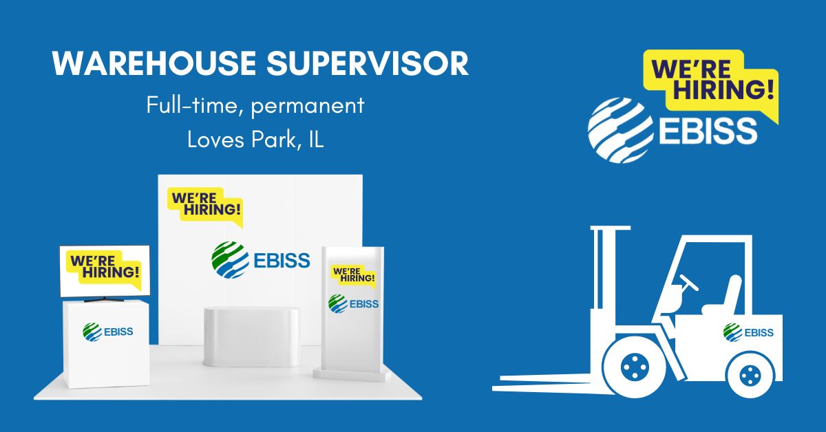 Our EBISS Inc US office is hiring now! Looking for an experienced Warehouse Supervisor in the Rockford/Loves Park (Illinois) area. Interested? Know anyone? Full info in the link : ebiss-usa.com/blog/were-hiri…