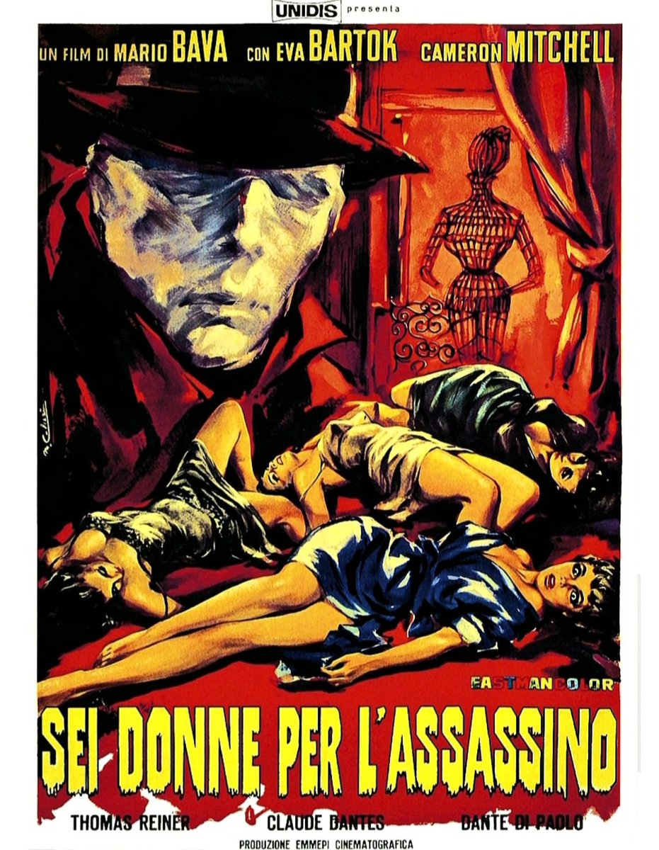 Blood and Black Lace. 1964. Bava set the spaghetti slasher bar high, bringing death with a dazzling palette to a Rome fashion house. Stunning.
#horrorcommunity #horrorfamily #giallo #horrormovie #horrorfilm #horrorfam #classichorror #horroraddict #horrorfan #mutantfam #mariobava