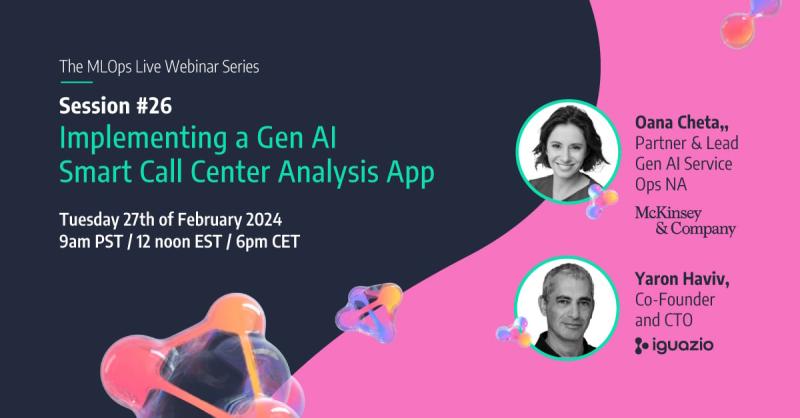 Our upcoming #MLOpsLive webinar will be exploring how to leverage #GenAI in customer call centers. We’ll explore subjects like:  🔒 data privacy   💹 cost management   🏗 the best infrastructure to support GenAI See you there 👉 hubs.la/Q02kFChy0