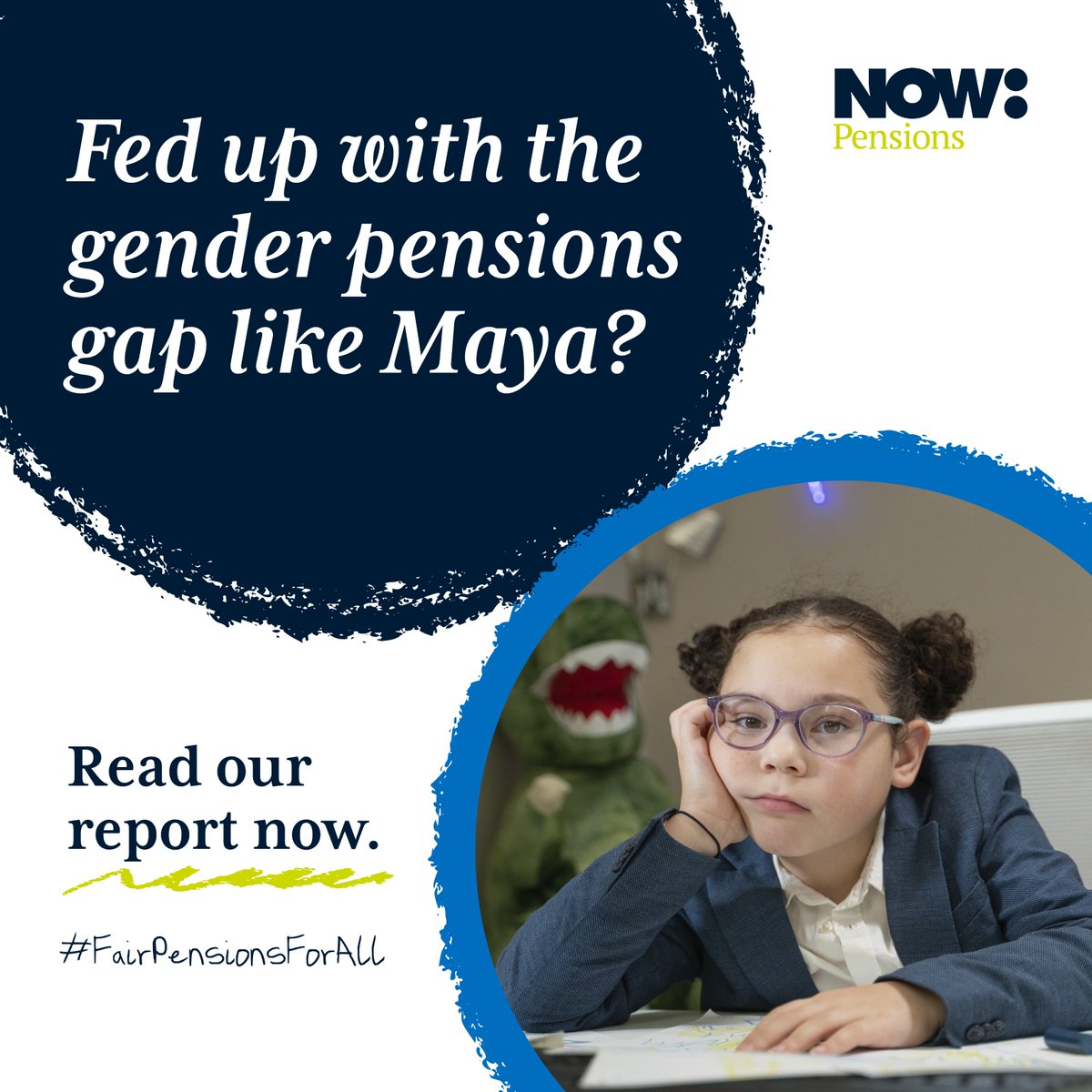 nowpensions's tweet image. Meet Maya. 

To bridge the gender pensions gap, on average, women need to work an extra 19 years to retire with the same pension amount as men. 

Here at NOW: Pensions, we're fighting to change this. 

Learn more👉 ow.ly/HJ2N50QH3qz. 

#FairPensionsForAll #genderpensionsgap